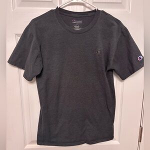 Champion Men’s Short Sleeve Logo Tee — Charcoal Black
